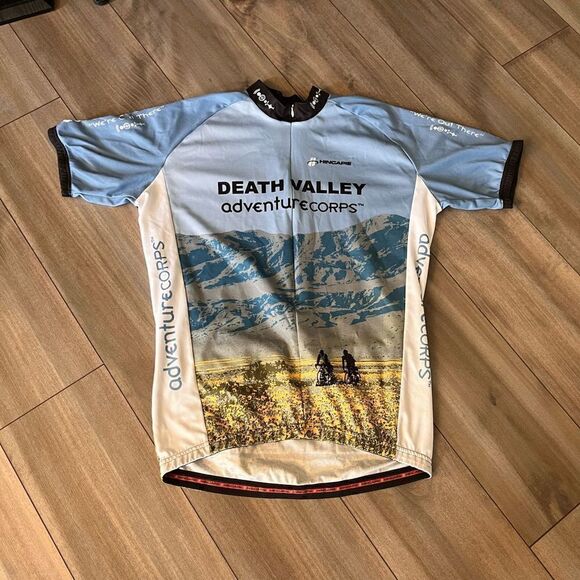 Hincapie Death Valley Blue Athletic Bike Shirt Men 2XL Bin N-19 - Picture 1 of 4